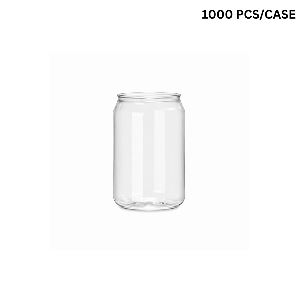 8oz Can-Shaped Clear PET Cup | 55mm Top (Base Only) - 1000 Pcs