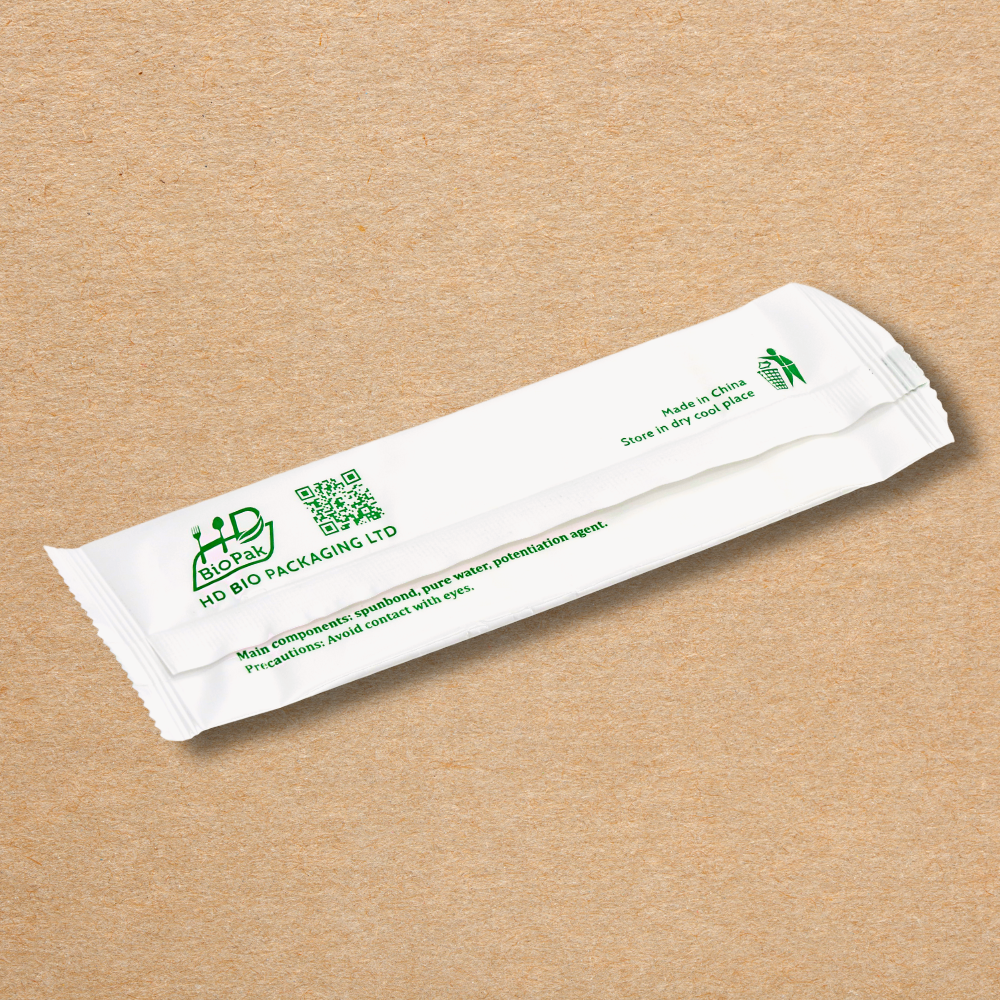 9.25x7.87" Single Package Clean Wet Wipe Back - 1000 Pcs