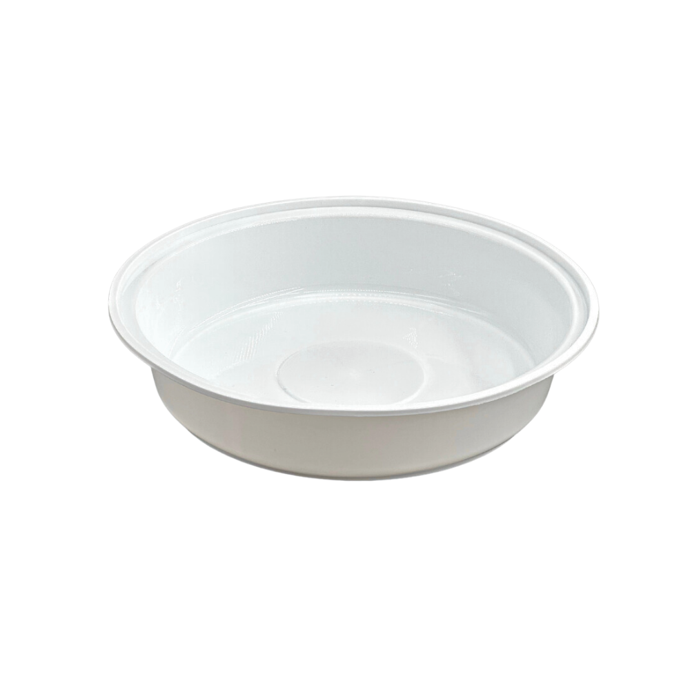 A-1200 40oz Microwaveable PP White Round Bowl (Base Only) - 300 Pcs
