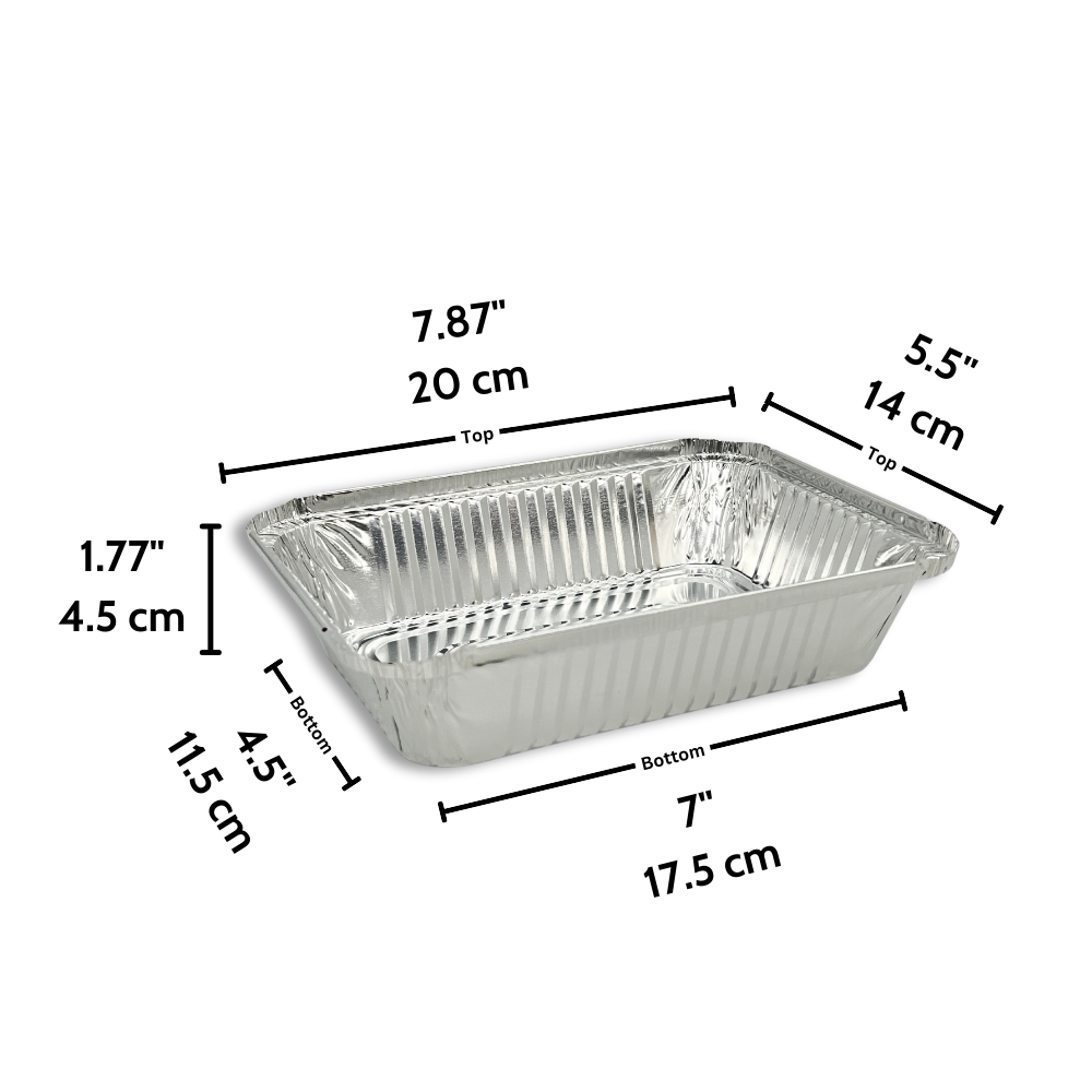 B10-ACK-AR103 | 5x8" Aluminum Foil Container Foil Pan (Base Only)