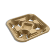 CH4IN1 | HD Sturdy Kraft Paper 4 Cup Tray Holder - 300 pcs