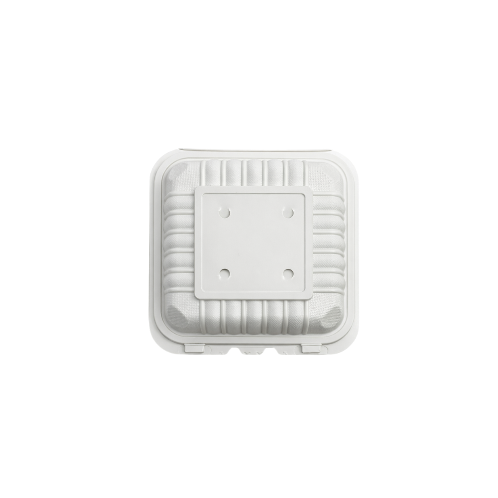 3 Compartment Microwavable PP Hinged Rectangular Clamshell Container