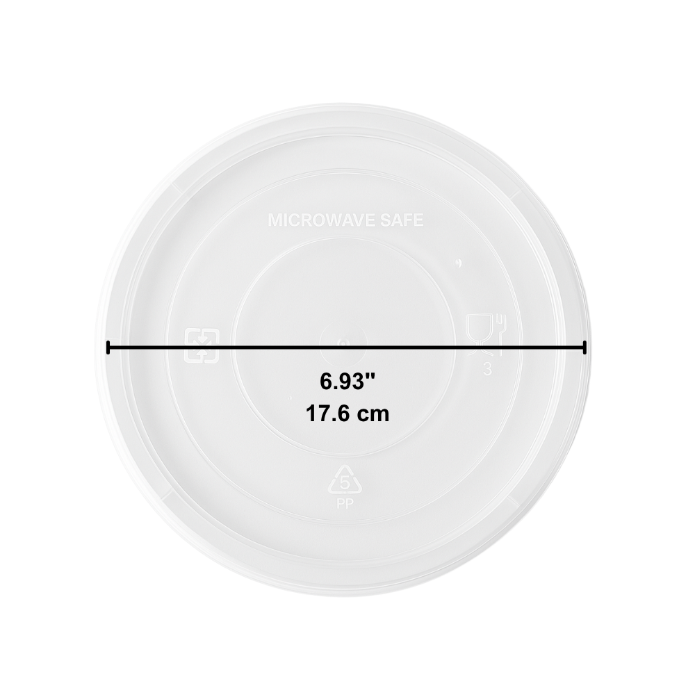 CY-Lid 176mm PP Clear Round Lid | Fit CY-38/CY-42/CY-48 Bowl (Lid Only)-size