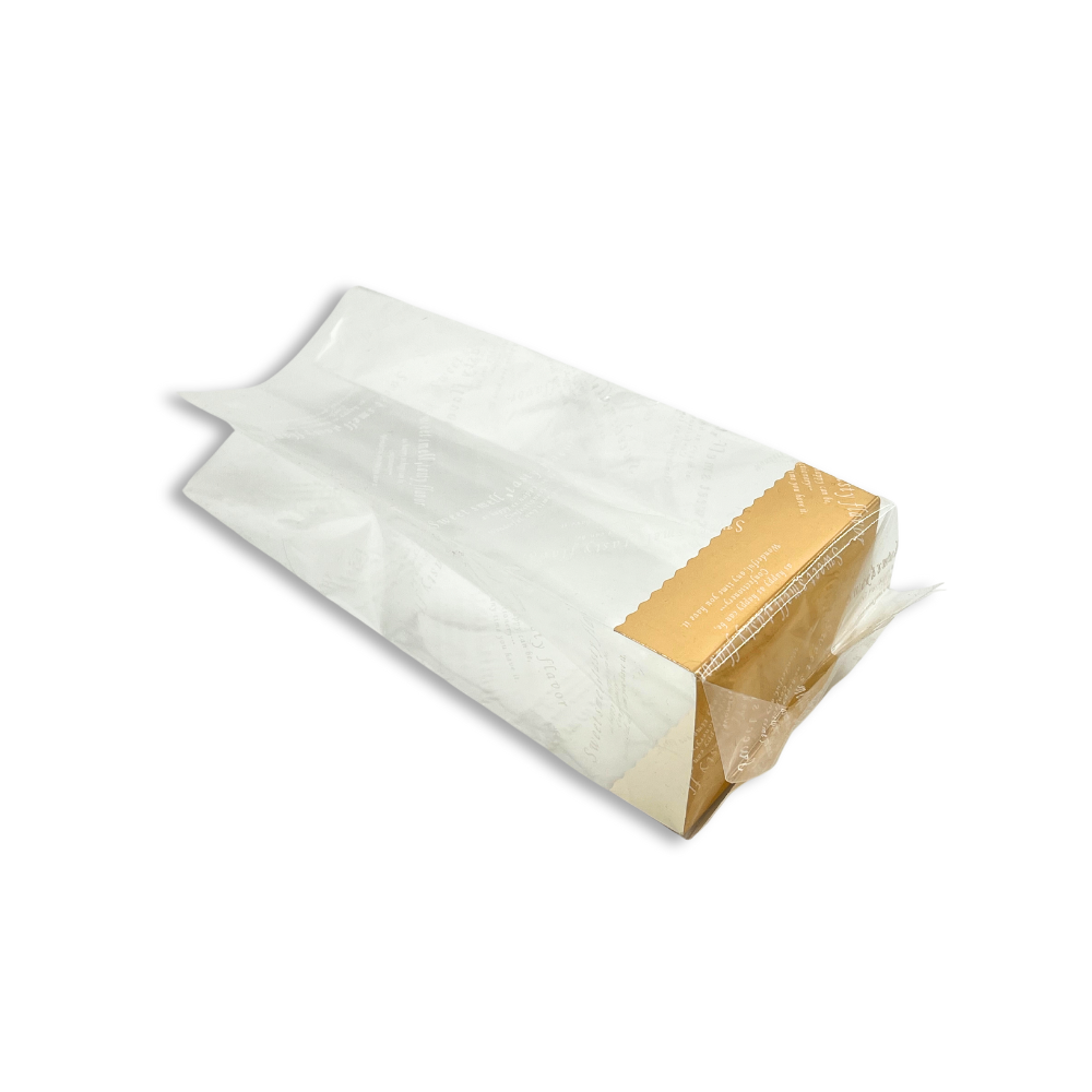 Clear Gusseted Cookie Bag With Printed Design | 3.27x2.44x9.84"