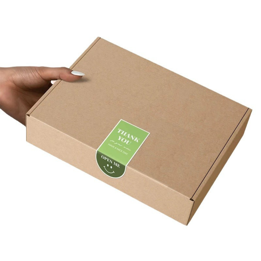 Colorful 'Thank You' Smiley Sticker | 2.63x1.26" - on package