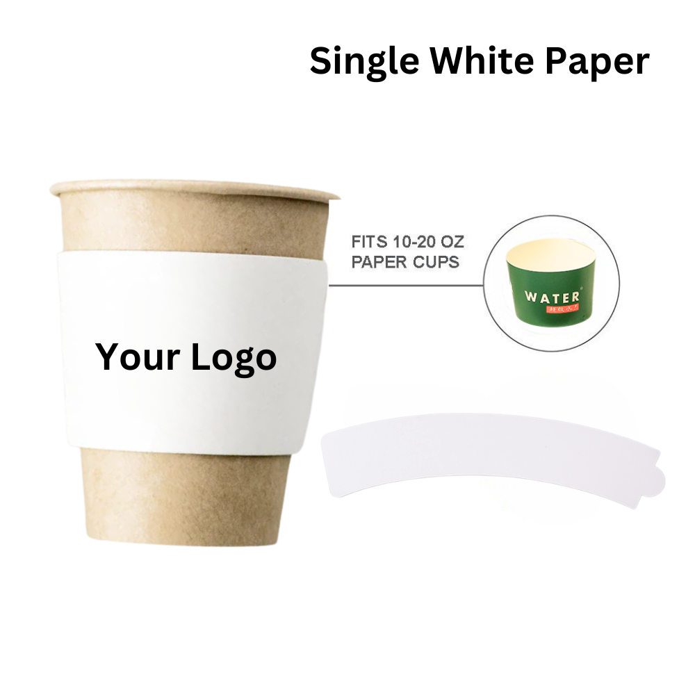 Custom Paper Sleeve | Fit 10oz to 20oz Cup - 10cs Min
