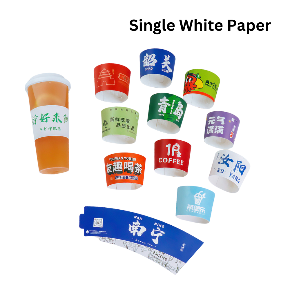 Custom Paper Sleeve | Fit 10oz to 20oz Cup - 10cs Min