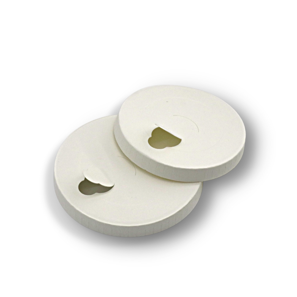 D80 D90 Reclosable White Paper Lid
