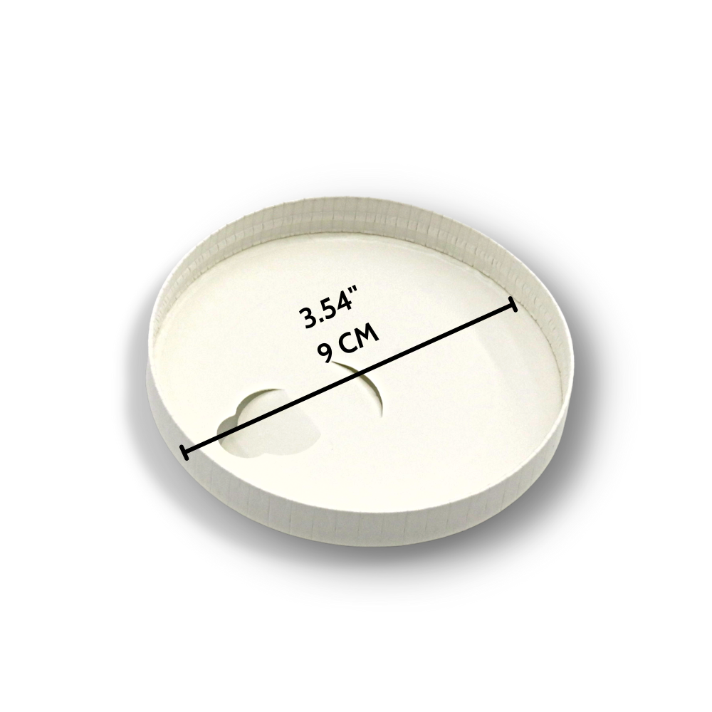 D90 | 90mm Reclosable White Paper Lid | Fit 10/12/16/20oz Paper Cup - size