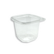 DC-24 | 24oz PET Clear Safety Lock Square Container (Base Only) - 500 Pcs