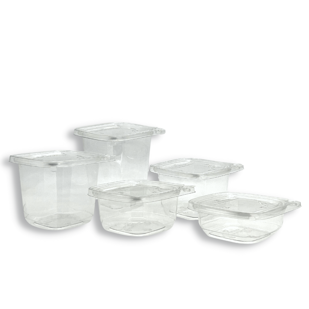 DC PET Clear Safety Lock Square Container-Whole Series