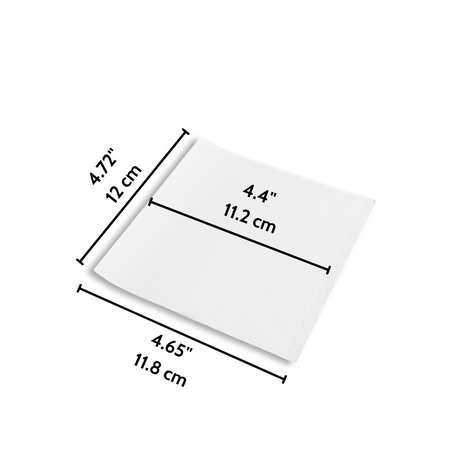 Eco-Friendly White Paper Bakery Bag  4.75x4.75 - Size