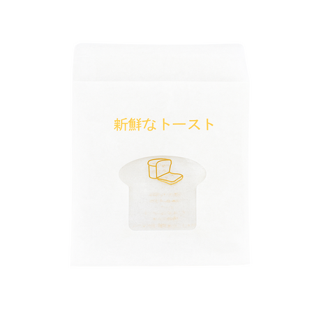 Eco-friendly White Single Toast Bread Sealing Paper Bakery Bag | 8.27"x6.3" - 400 Pcs-front