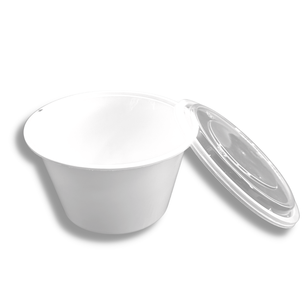 FS-462 | 50oz Microwaveable PP Leak-resistant Clear Round Deli Container W/ Lid - 180 Sets-display