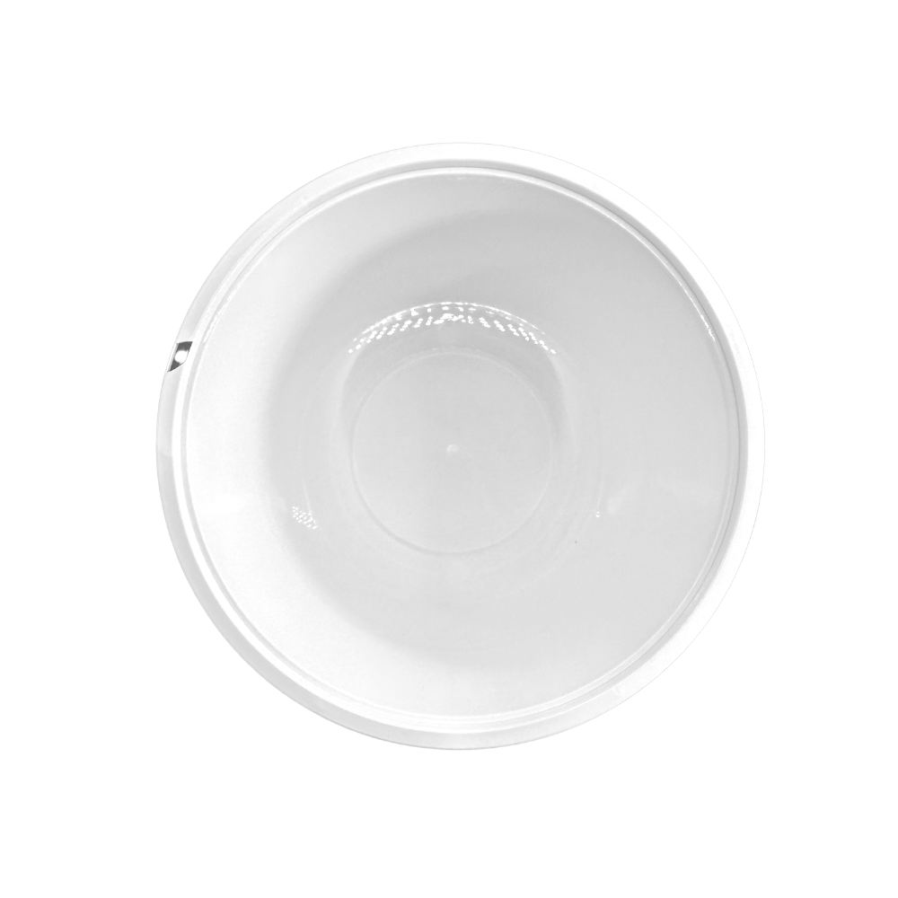 FS-462 | 50oz Microwaveable PP Leak-resistant Clear Round Deli Container W/ Lid - 180 Sets-inside