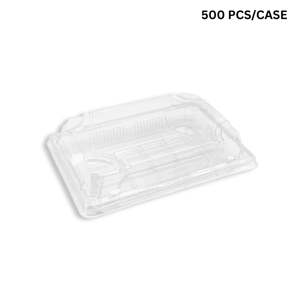 #1103 PET | Clear Sushi Tray W/ Lid | 6.5x4.53x1.89"