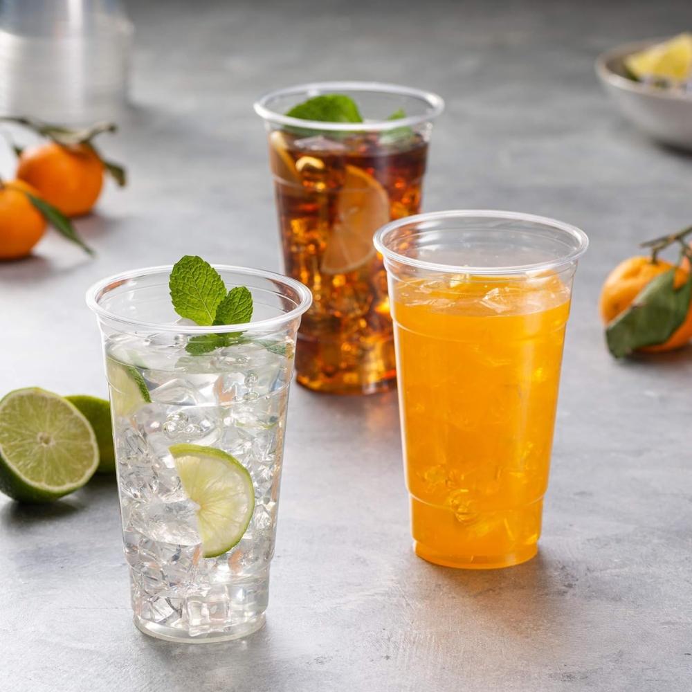 HD-24 | 24oz PET Clear Cold Drink Cup | 98mm Top - with soda