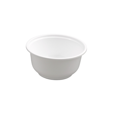 HD-400 | 14oz Microwaveable PP White Round Bowl (Base Only) - 600 Pcs