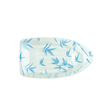 HD-7101 | B-16 PET Blue Maple Pattern Boat Sushi Tray W/ Lid | 10.4x5.5x1.97"