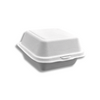 HD-B003 Sugarcane Clamshell Food Container | 6x6x3" - 500 Pcs