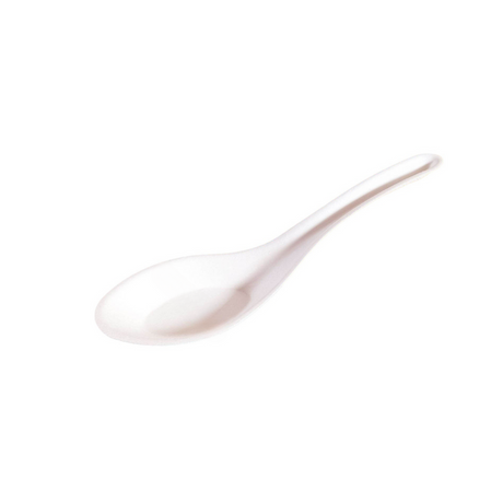 HD-CCS56 | 5.63" Compostable Sugarcane Asian Soup Spoon - 3000 Pcs