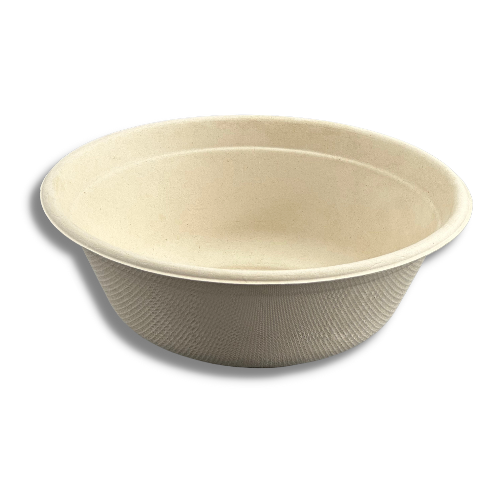 HD-CZB40 | 40oz Eco-Friendly Sugarcane Round Bowl Base - 500 Pcs-front