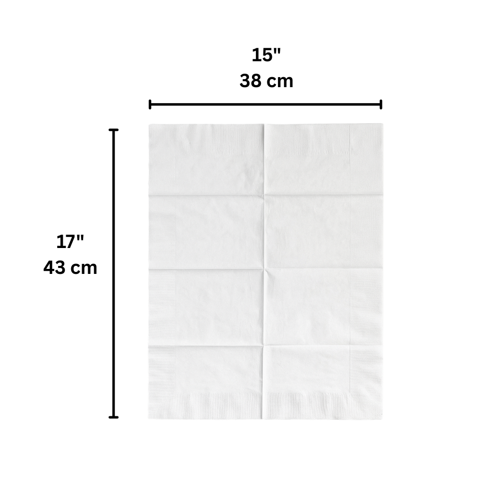 HD-D2000 | 15x17" Paper Dinner Napkin | 2-Ply - size