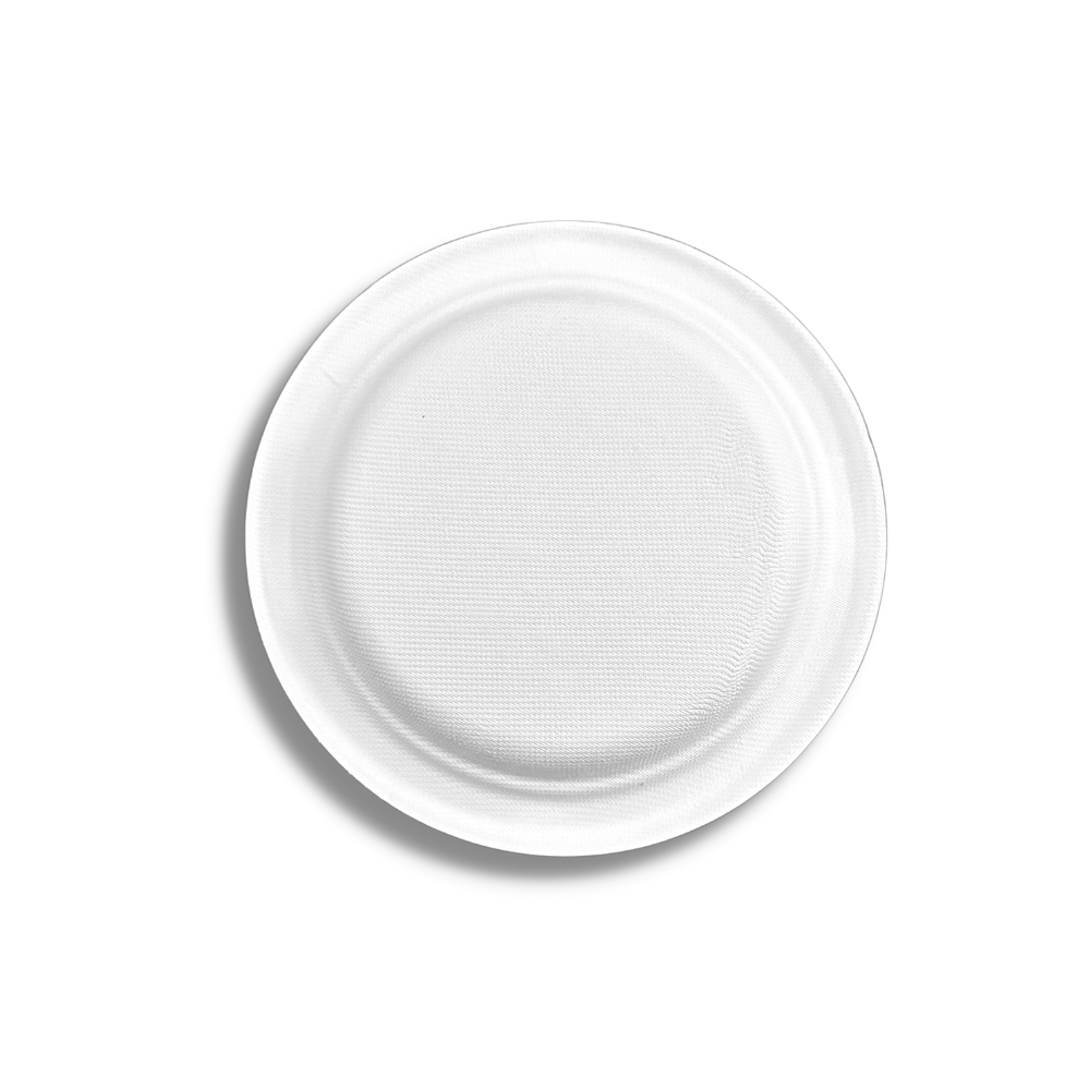 HD-RP07 | 7" Eco-Friendly Sugarcane White Plate - 1000 Pcs-bottom