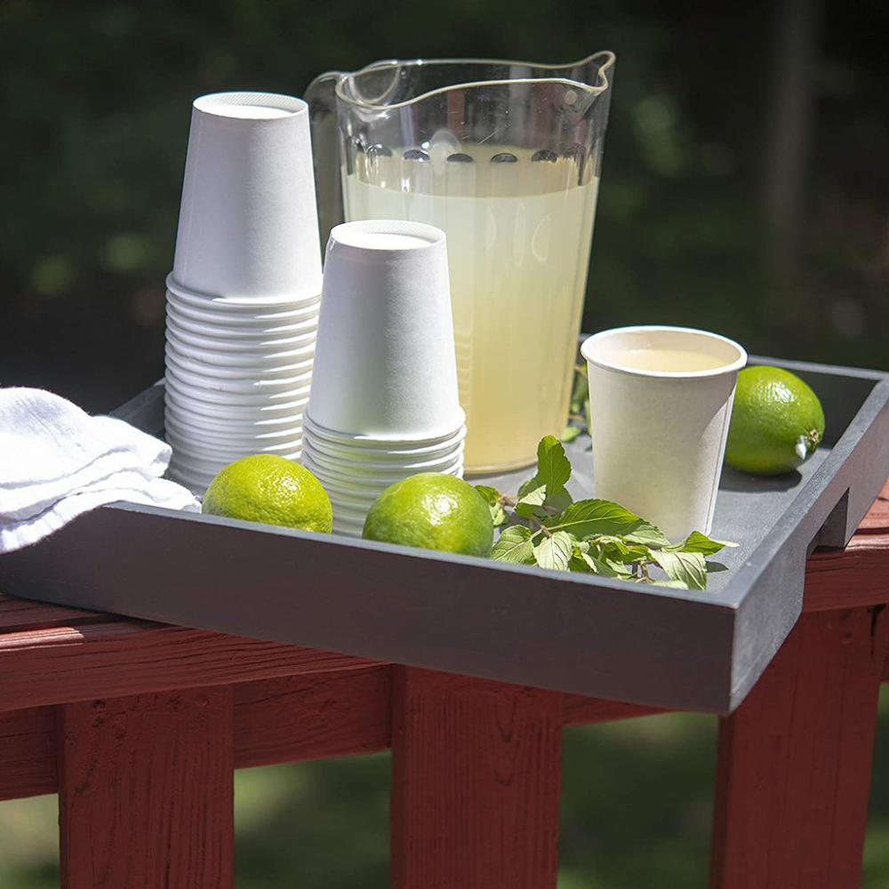HD 10oz White Paper Cup - 1000 Pcs-display2