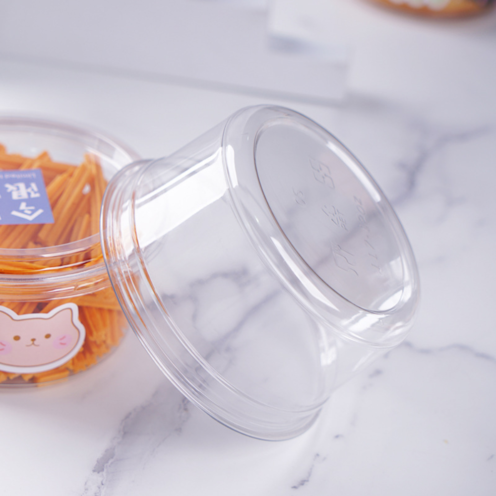 HD 12oz PET Clear Round Salad Container Dessert Cup | 117mm Top