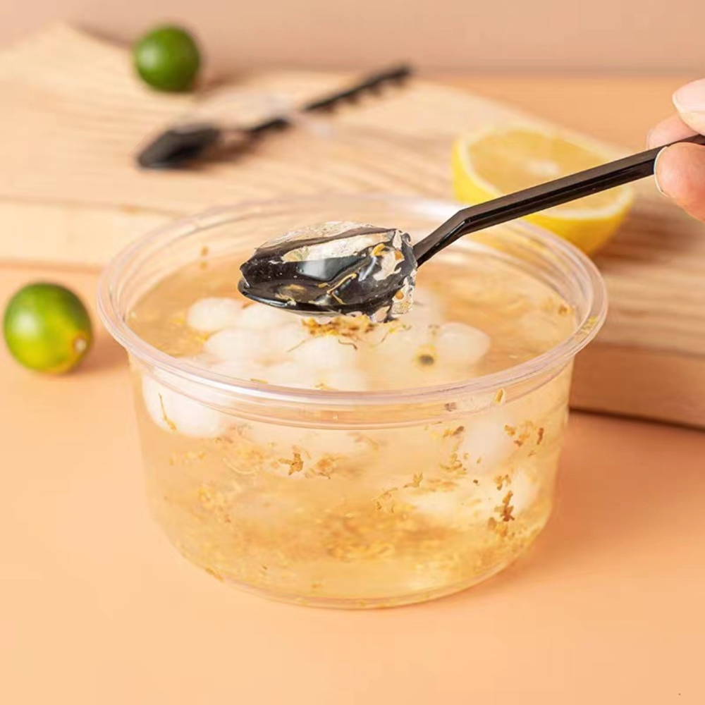 HD 12oz PET Clear Round Salad Container Dessert Cup | 117mm Top