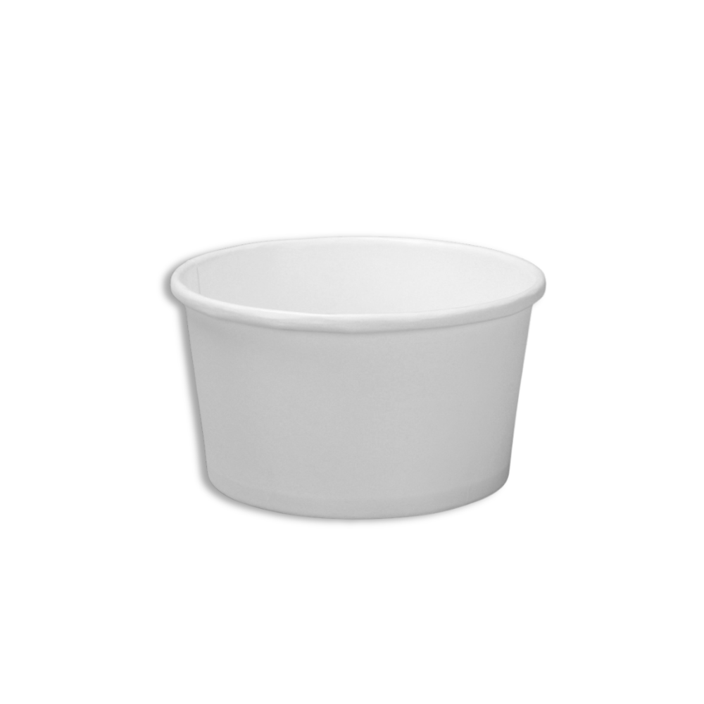 HD 12oz White Double Coating Paper Soup Cup | 115mm Top (Base Only) - 500 Pcs