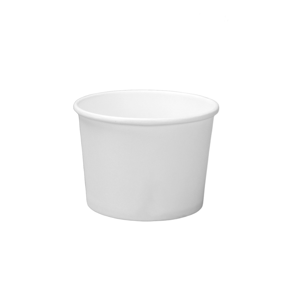 HD 16oz White Double Coating Paper Soup Cup | 115mm Top (Base Only) - 500 Pcs