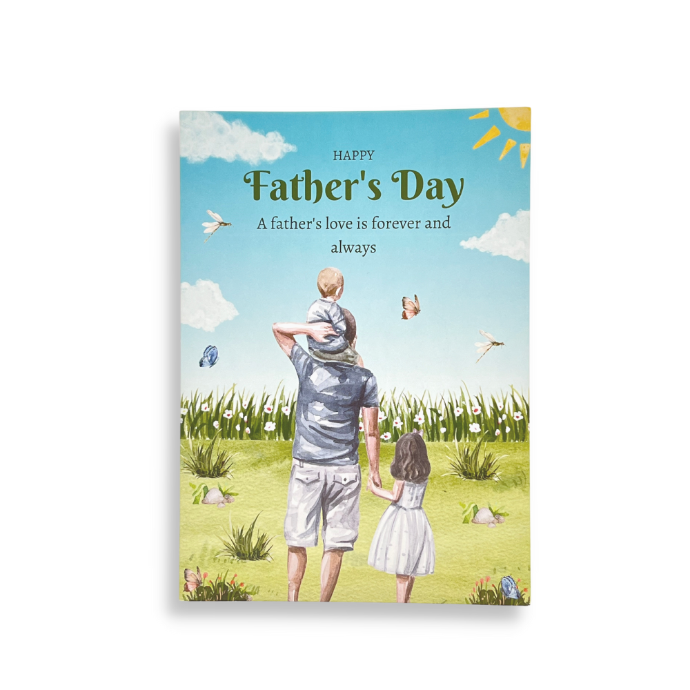 Happy Father's Day Card High Quality Holiday Festival Card | 7x5" - 5 Pcs