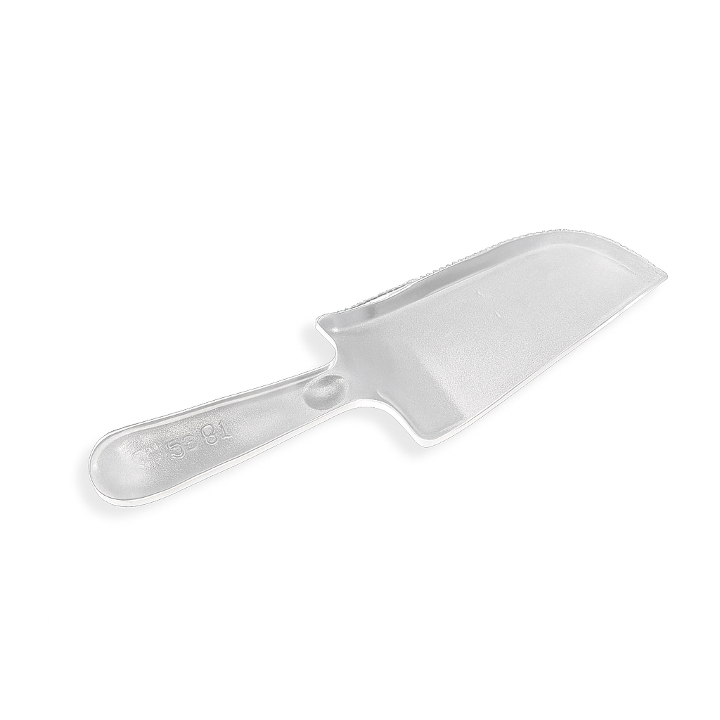 Individually Wrapped Disposable Plastic Clear Cake Knife - 100 Pcs-front