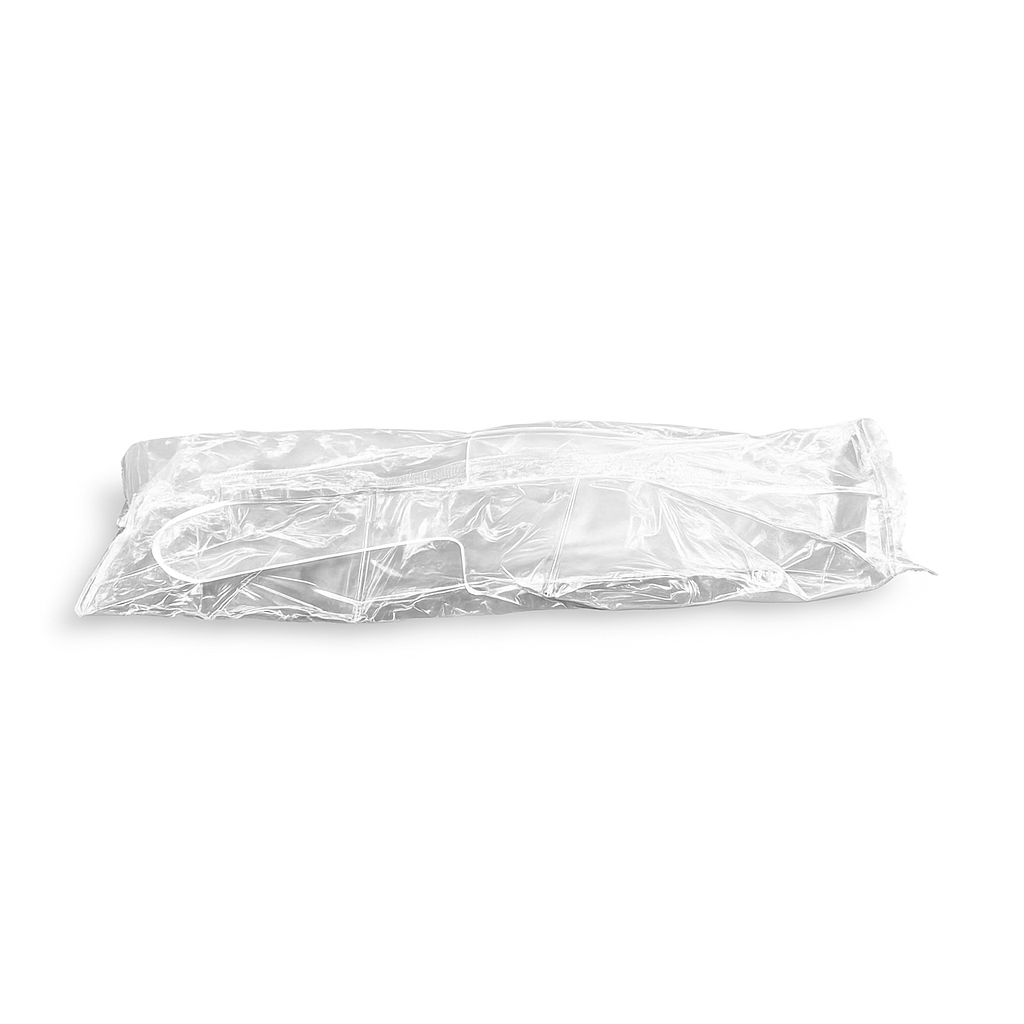 Individually Wrapped Disposable Plastic Clear Cake Knife - 100 Pcs-package