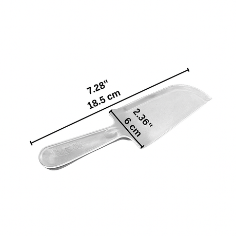 Individually Wrapped Disposable Plastic Clear Cake Knife - 100 Pcs-size