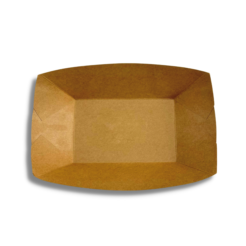JH-BST05 | 3 lb Eco-friendly Kraft Food Tray - 300 Pcs-top
