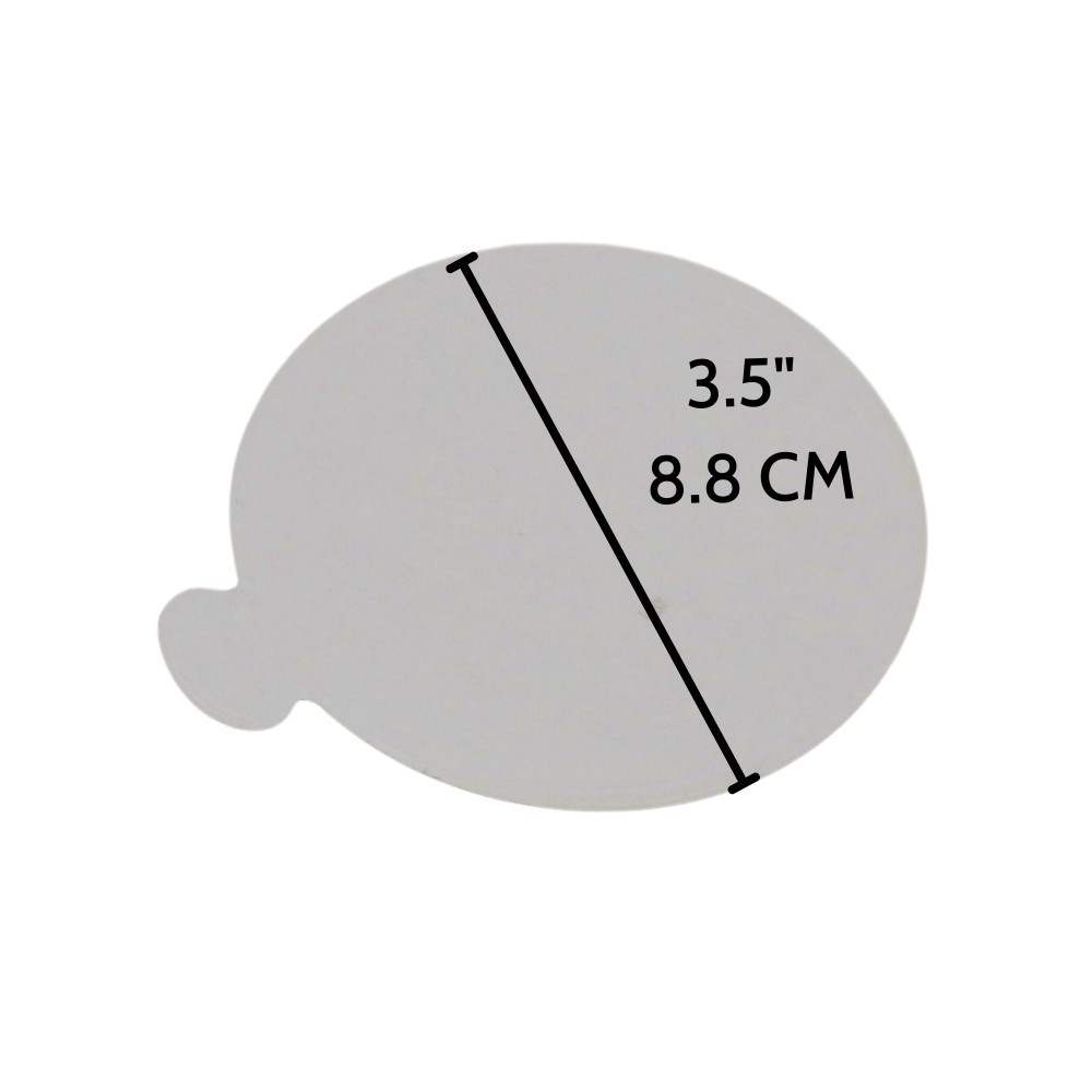 JK0004 3.5 inch Golden Round Cake Paper Board With Handle Size