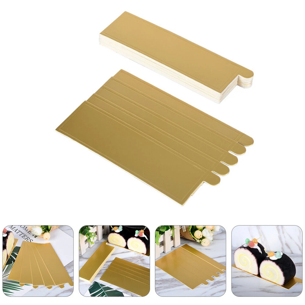 JK0012 | 5.1x1.5" Golden Rectangular Cake Paper Pad W/ Handle-feature