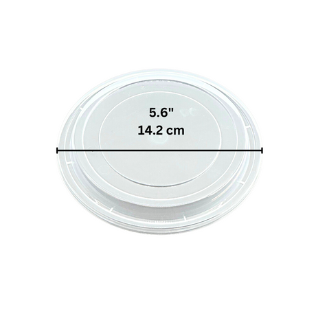 JY-142 | 142mm PP Clear Round Lid | Fit JY-999 Bowl (Lid Only) - size