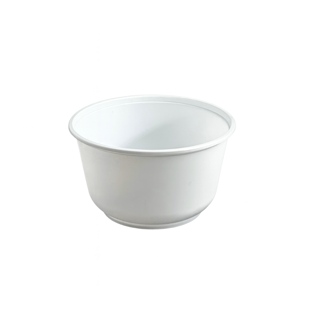 JY-850 | 28oz Microwaveable PP White Round Bowl (Base Only)