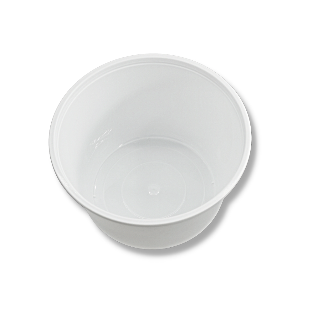 JY-999 | 34oz Microwaveable PP White Bowl (Base Only) - top
