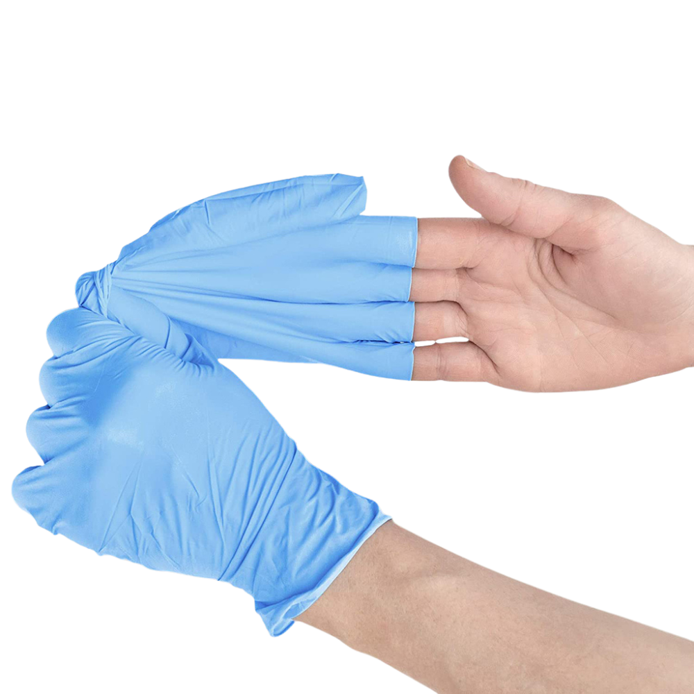 NT-GV-CL Powder Free Nitrile Food Grade Glove | Medium Size - 100 Pcs