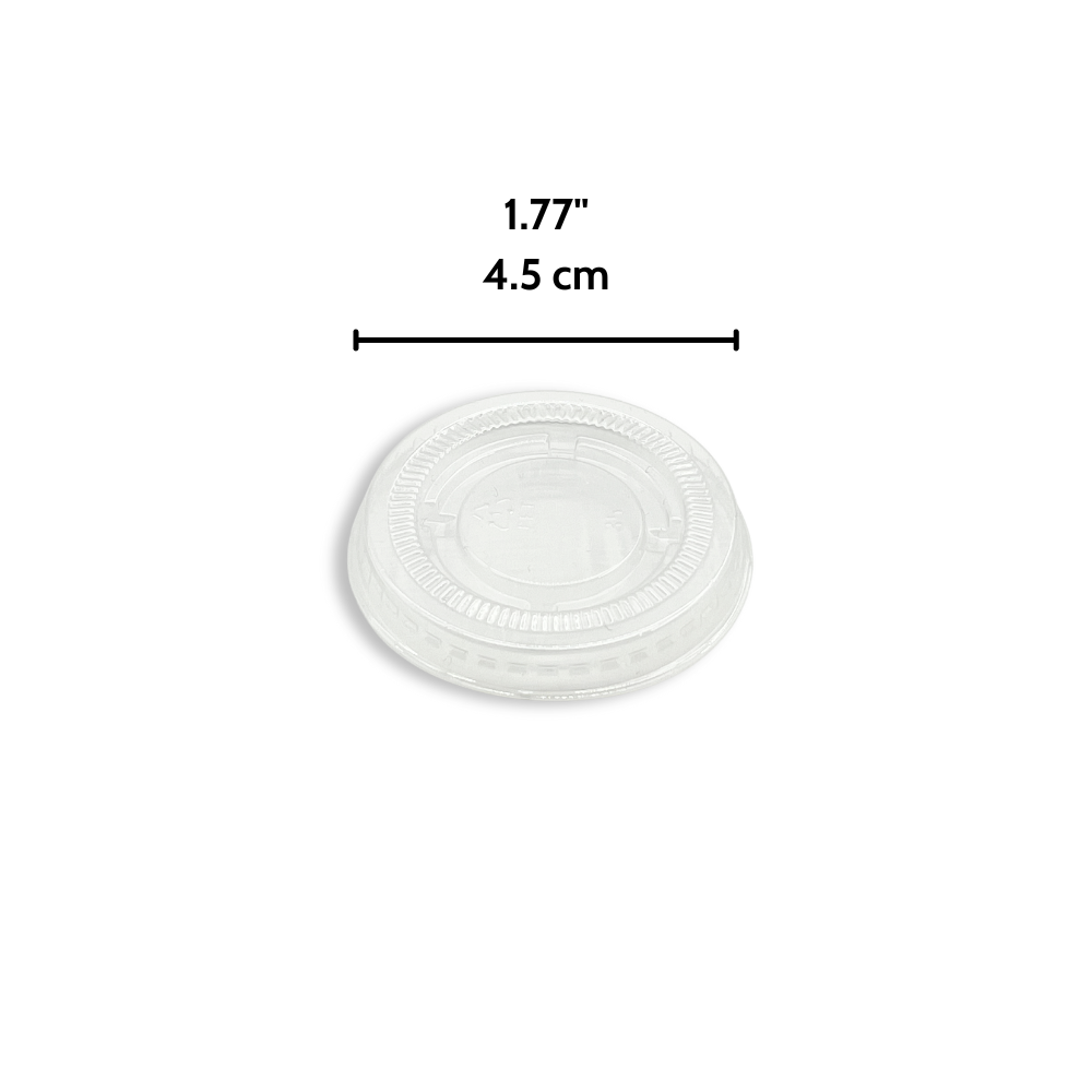 Couvercle à sauce PET XT 45 mm | Tasse à sauce en PP Fit XT 1oz (couvercle uniquement) - 2500 pièces