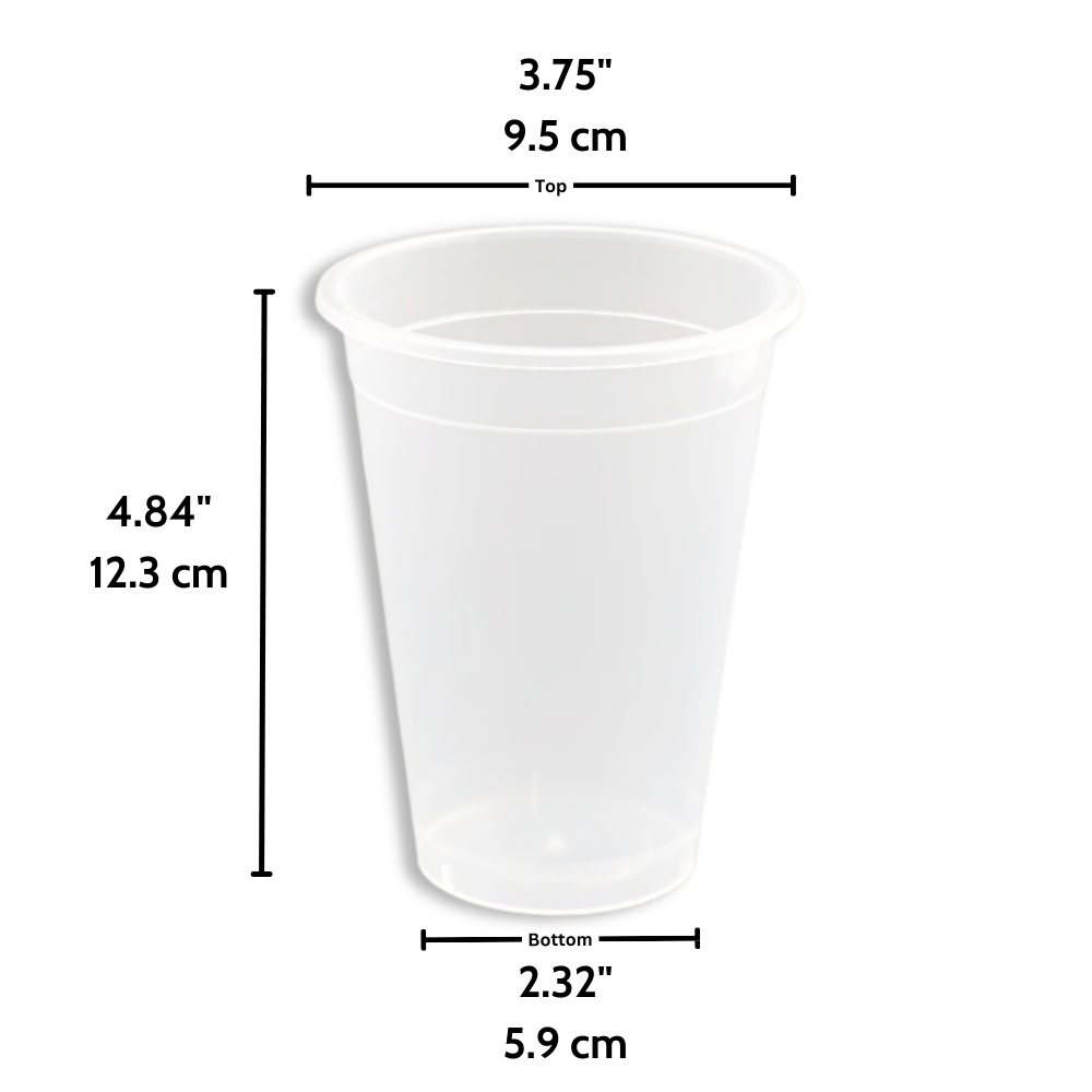 PPC-500 | 16oz PP Matte Hard Cup | 95mm Top