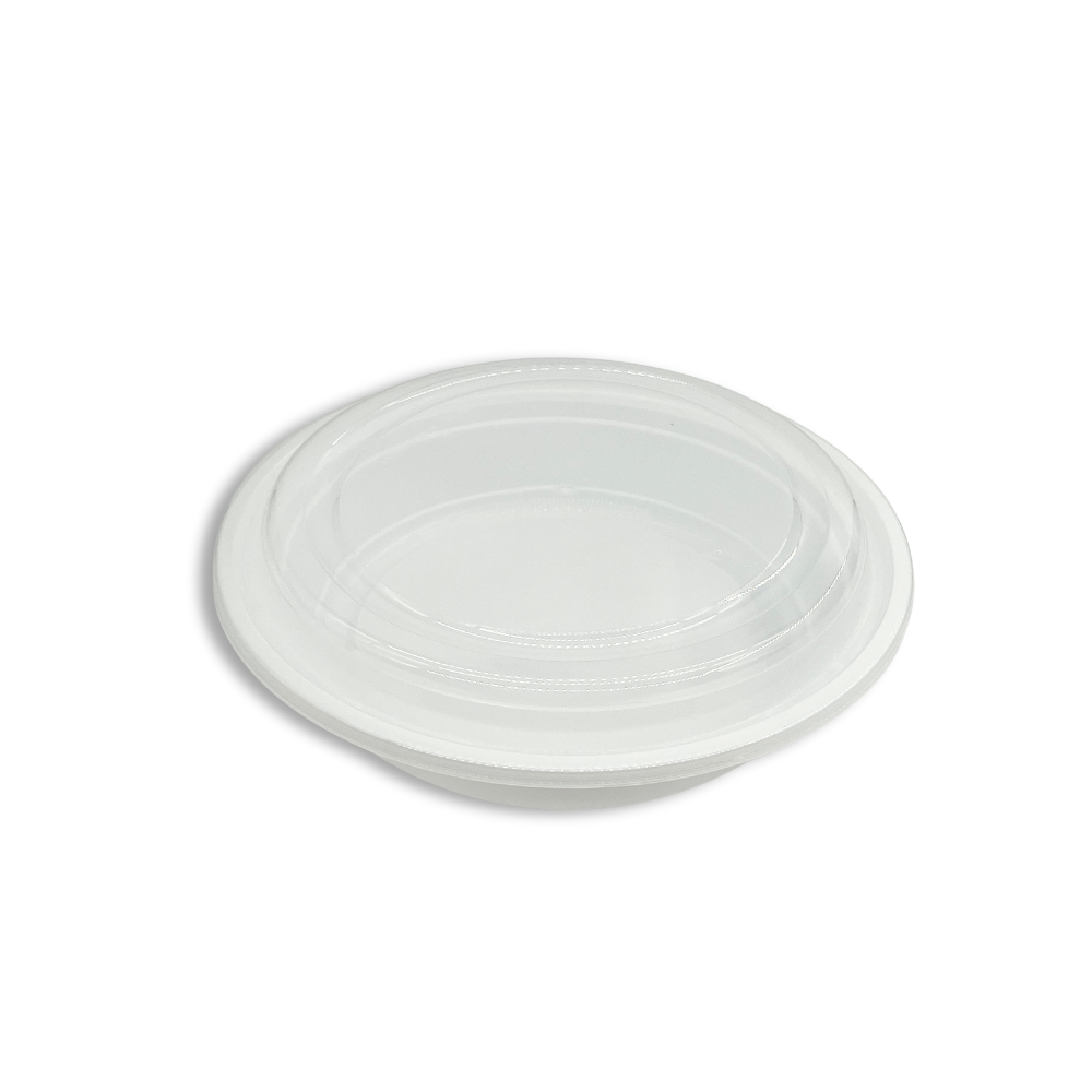 RO-37 | HD 37oz Microwaveable PP White Round Container W/ Lid