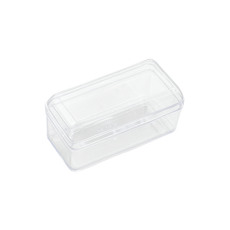 Rectangular Clear Cake Container W/ Lid | 4.72x2.36x2.36" - 320 Sets