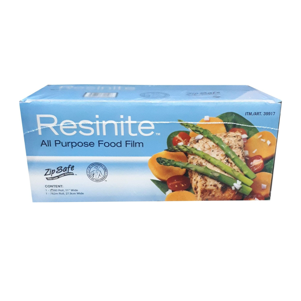 Resinite All Purpose Food Film Plastic Food Wrap | 11"x2500' - 1 Roll