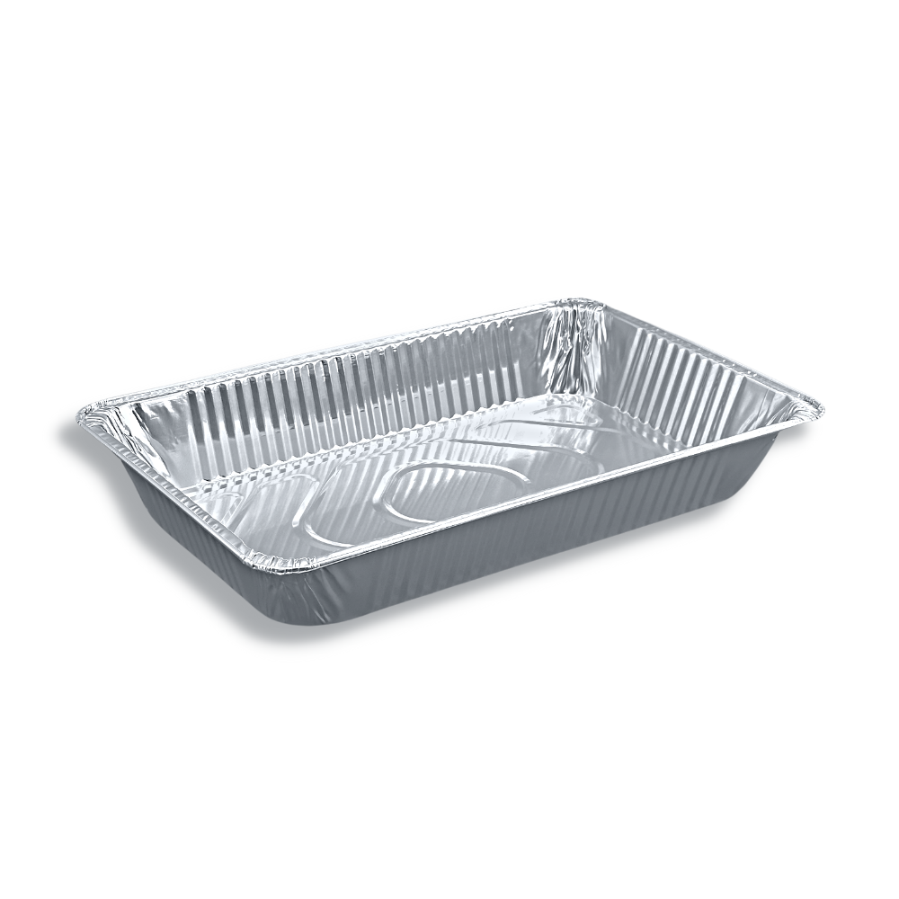 S525-D | Full Size Steam Table Deep Rectangular Aluminum Foil Container (Base Only) - 50 Pcs